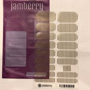 Jamberry Metallic Gold Pinstripe